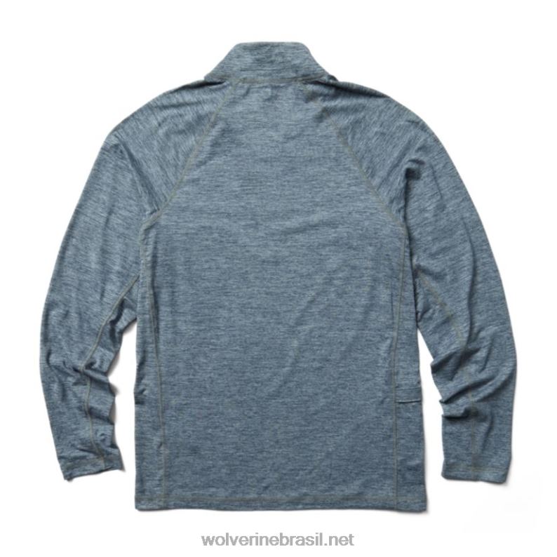 homens sun-stop eco 1/2 zip urze azul marinho Wolverine VL4VN313 - Image 3