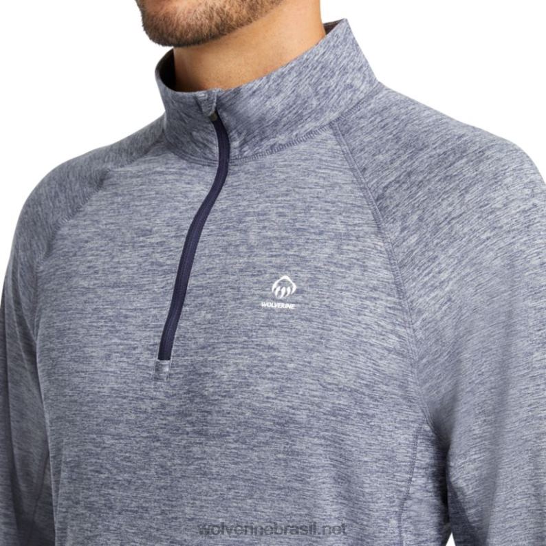 homens sun-stop eco 1/2 zip urze azul marinho Wolverine VL4VN313 - Image 5