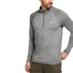 homens sun-stop eco 1/2 zip urze de bronze Wolverine VL4VN312 - Image 2