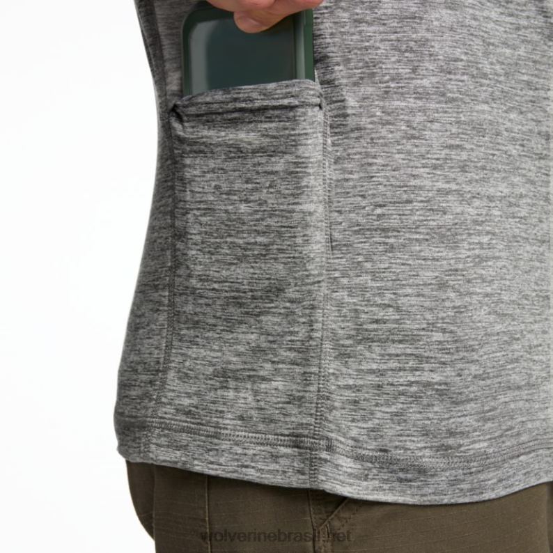 homens sun-stop eco 1/2 zip urze de bronze Wolverine VL4VN312 - Image 4