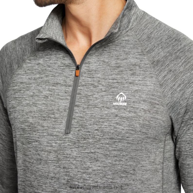 homens sun-stop eco 1/2 zip urze de bronze Wolverine VL4VN312 - Image 5