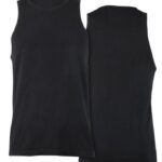 homens tanque de costela sem costura preto Wolverine VL4VN303