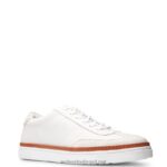 homens tênis de corte blvd couro branco/camurça pedra Wolverine VL4VN224 - Image 4