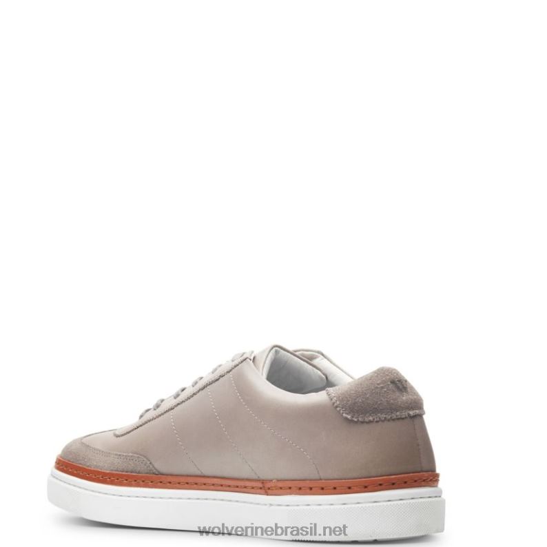 homens tênis de corte blvd couro cinza/camurça cinza Wolverine VL4VN225 - Image 6