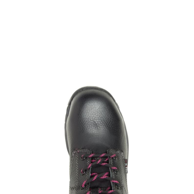 mulheres Bota de trabalho Piper à prova d'água com biqueira composta 6" preto Wolverine VL4VN103 - Image 5